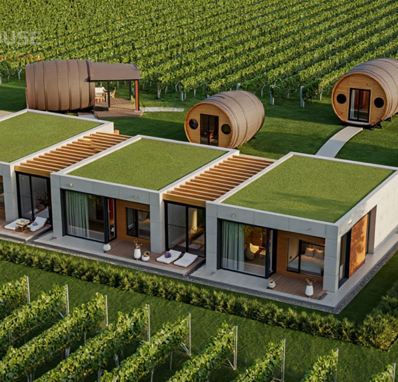 Mini-Hotel Concept for Vineyard