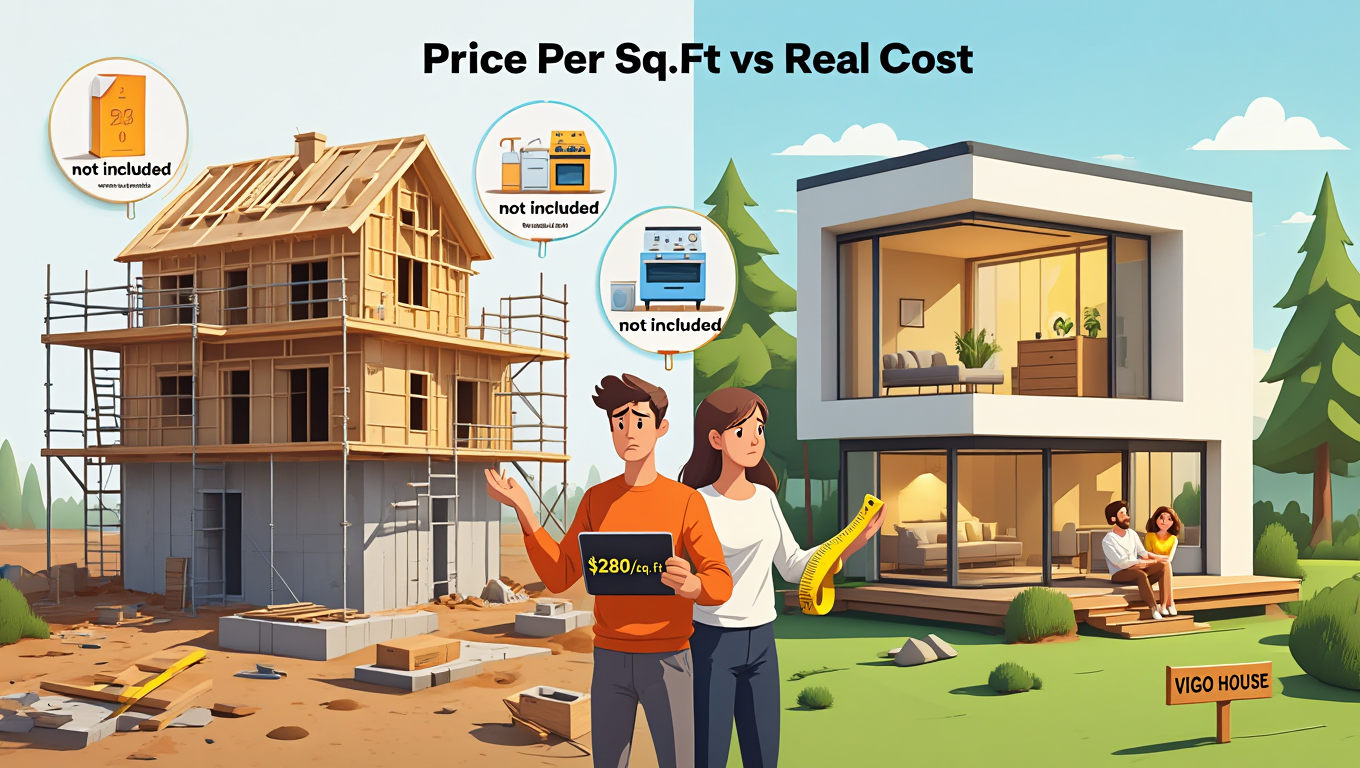Why “Price Per Square Foot” Is Misleading — The Real Cost of Building a Home in Canada